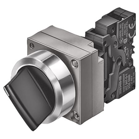 3SB3602-2KA11 (3SB3602-2KA11) Переключатель поворотный. два положения «0-I» с фиксацией серия 3SB3. 1 NO. черный. SIEMENS