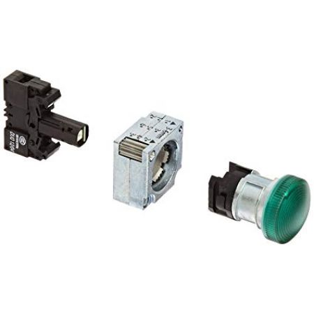 (3SB3644-6BA40) Световой индикатор с рифленым светофильтром. со встроенным светодиодом серия 3SB3. AC/DC 24V. зеленый. SIEMENS