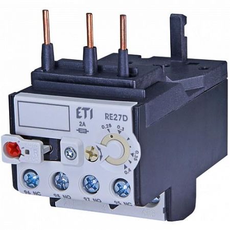 (4642404) Тепловое реле RE 27D-1.8 для контакторов CEM9-CEM25. Ir = 1.2-1.8 Ампер. ETI