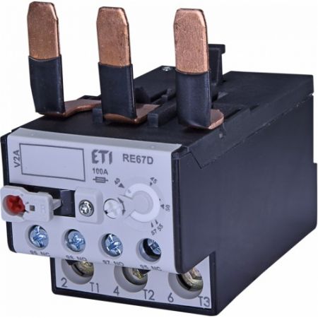 (4644420) Тепловое реле RE 67.2D-80 для контакторов CEM50. CEM65. CEM80. Ir = 63-80 Ампер. ETI