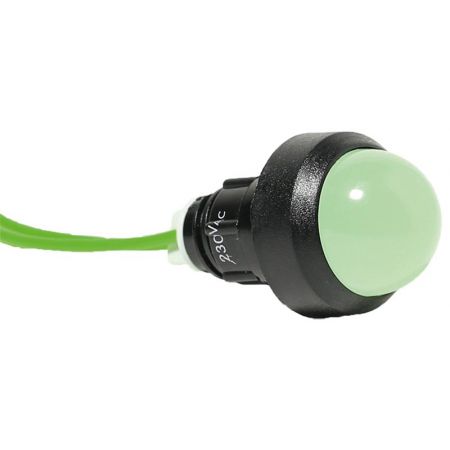 (4770816) Лампа сигнальная LS LED 20 (зелёный) 240V AC. Ø 20мм. ETI