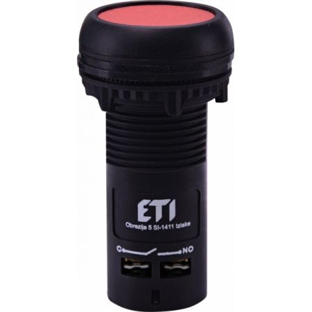 (4771450) Кнопка моноблочная утопленная ECF-10-R (красный). 1NO 2A/230V AC. ETI