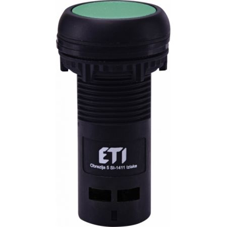 (4771461) Кнопка моноблочная утопленная ECF-01-G (зелёный). 1NC 2A/230V AC. ETI