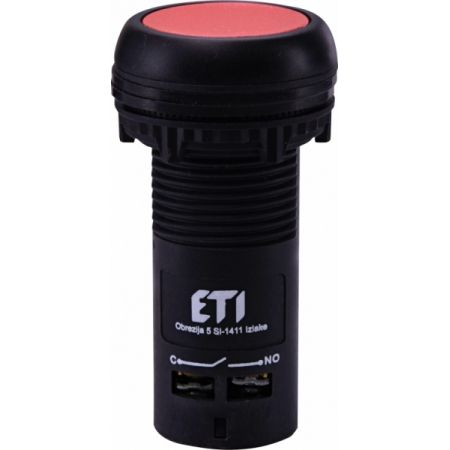 (4771470) Кнопка моноблочная утопленная ECF-11-R (красный). 1NO+1NC 2A/230V AC. ETI