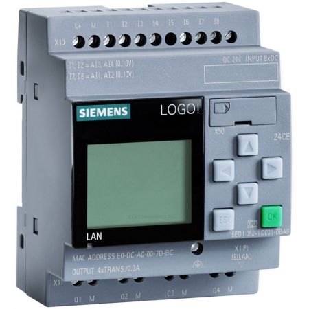 6ED1052-1CC01-0BA8 (6ED1052-1CC01-0BA8) Логический модуль LOGO Basic 8ВХ/ВЫХ. Транзисторные U=24В DC. SIEMENS