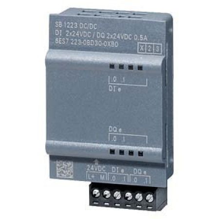 6ES7223-0BD30-0XB0 (6ES7223-0BD30-0XB0) Сигнальная плата серии SIMATIC S7-1200. SB 1223 скоростные входы/выходы 200кГц. 2 DI=24 В. 2 DO=24В/0.5 А. SIEMENS