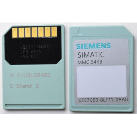 6ES7953-8LF30-0AA0 (6ES7953-8LF30-0AA0) SIMATIC S7. микрокарта памяти MMC для S7-300. 64кб 3B Nflash. SIEMENS