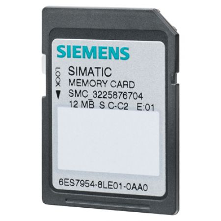 6ES7954-8LE02-0AA0 (6ES7954-8LE02-0AA0) SIMATIC S7. карта памяти для S7-1X00 CPU/SINAMICS. 3.3 В NFLASH. 12 МБАЙТ. SIEMENS