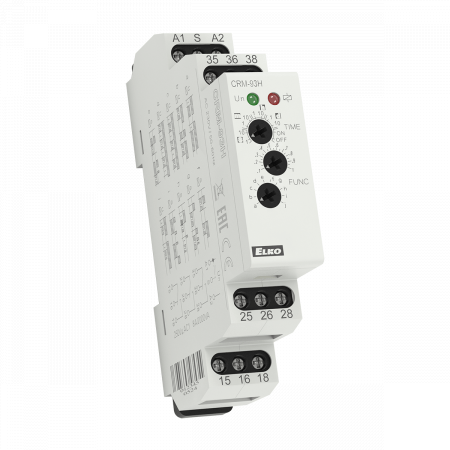 (CRM-93H/230V) Реле времени мультифункциональное CRM-93H/230V. AC 230 V. 10 функций. время 0.1s-10дней. вых. 3x8A. ELKO