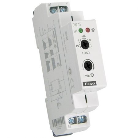 (DIM-15/230V) Регулятор света DIM-15/230V. AC 230 V. для диммируемых LED ламп и энергосберегающих лампочек. ELKO
