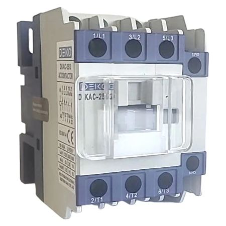 (DKAC3050230AC) Контактор DKAC. Iном.=50 A. 22кВт. 1NO+1NC. 3P. Uкат.=220V AC. Deko Elektrik