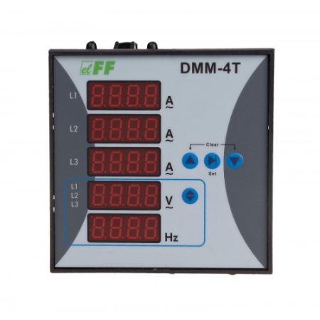 (DMM-4T) Цифровой мультиметр DMM-4T. трехфазный. щитовой. F&F