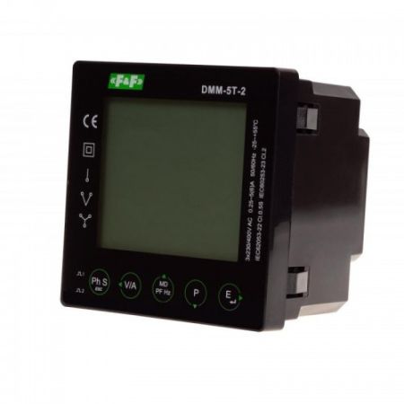 (DMM-5T-2) Анализатор параметров сети DMM-5T-2. щитовой. Modbus RTU. F&F