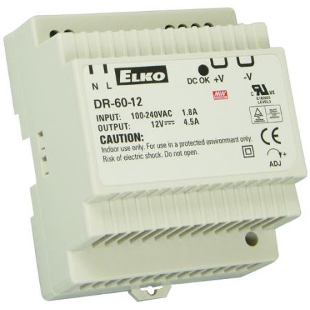 Джерело живлення PS ELKO DR 60 12V 54 Вт