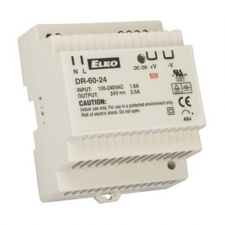 Джерело живлення PS ELKO DR 60 24V 60 Вт