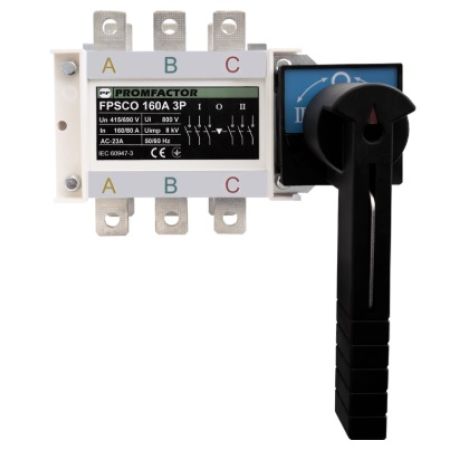(FPSCO1603) Переключатель нагрузки FPSCO 160A 3P (1-0-2). Promfactor