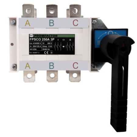 (FPSCO2503) Переключатель нагрузки FPSCO 250A 3P (1-0-2). Promfactor