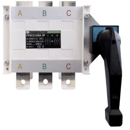 (FPSCO6303) Переключатель нагрузки FPSCO 630A 3P (1-0-2). Promfactor