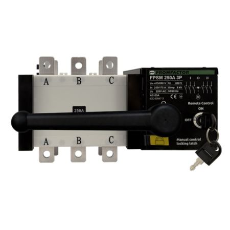 (FPSM2503) Переключатель нагрузки с мотор приводом FPSM 250A 3P 230V (1-0-2). Promfactor