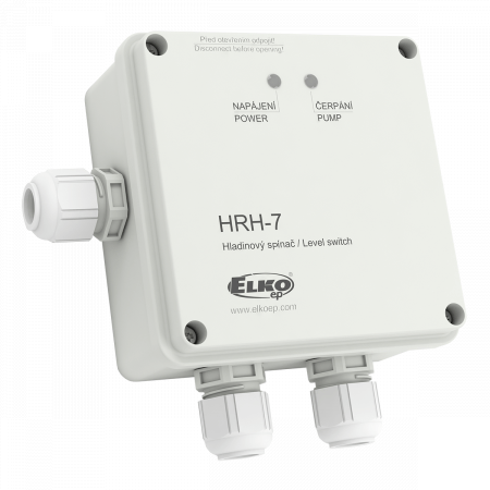 (HRH-7) Реле уровня жидкости HRH-7 в защите IP65. для использования в колодцах. глубинных емкостях. AC/DC 24-240 V. ELKO
