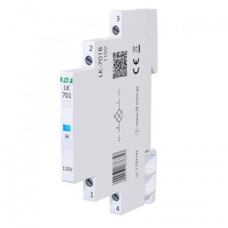 (LK-701B-110V) Индикатор напряжения LK-701B-110V. 12÷48 VAC/12÷60 VDC. зеленый. F&F