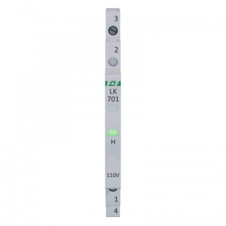 (LK-701G-110V) Индикатор напряжения LK-701G-110V.  110 V+N. зеленый. F&F
