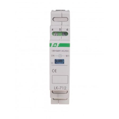 (LK-712B-130-260V) Индикатор напряжения LK-712B-130-260V. 130÷230 В AC/DC. синий. F&F