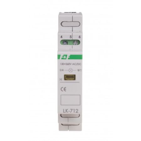 (LK-712Y-5-10V) Индикатор напряжения LK-712Y-5-10V. 5÷10 В AC/DC.  желтый. F&F