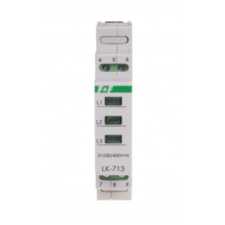 (LK-713G) Индикатор напряжения LK-713G. трехфазный 3×230В+N. F&F