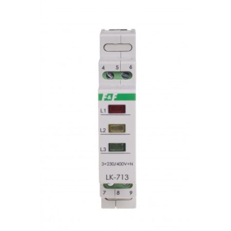 (LK-713) K Индикатор напряжения LK-713K. 3x220/380 В~ + N. F&F