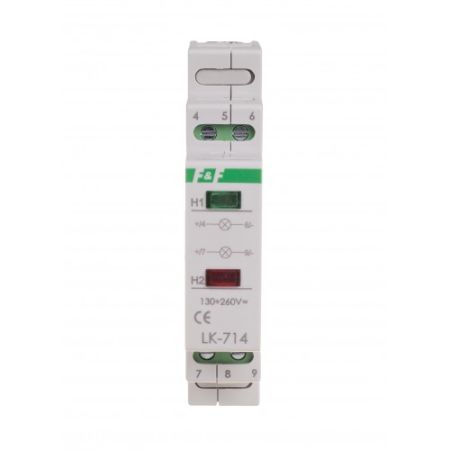 (LK-714) Индикатор двух состояний LK-714. 130÷260 В AC/DC. зеленый. красный. F&F