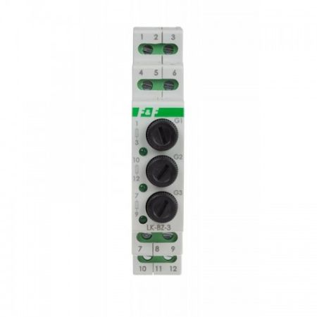 (LK-BZ-3G) Блок предохранителей LK-BZ-3G. и индикатор 3×230 В+N. F&F