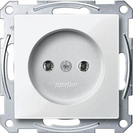 MTN2001-0325 (MTN2001-0325) Механизм розетки без заземления Merten. 2 полюса. 16А. белый. Schneider Electric