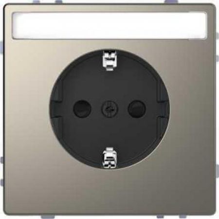 MTN2302-6050 (MTN2302-6050) Розетка з/к с полем для надписи Merten D-Life. никель. Schneider Electric