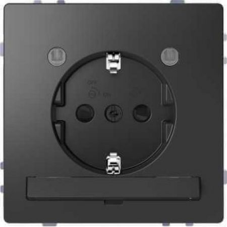 MTN2304-6034 (MTN2304-6034) Розетка с з/к и LED модулем Merten D-Life. антрацит. Schneider Electric