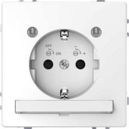 MTN2304-6035 (MTN2304-6035) Розетка с з/к и LED модулем Merten D-Life. белый лотос. Schneider Electric