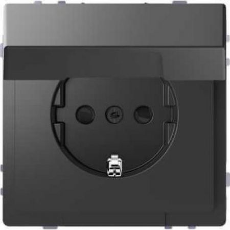 MTN2310-6034 (MTN2310-6034) Розетка з/к и крышкой Merten D-Life. антрацит. Schneider Electric