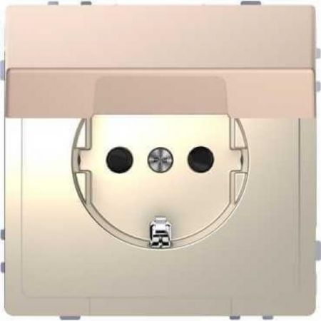 MTN2310-6051 (MTN2310-6051) Розетка з/к и крышкой Merten D-Life. шампань. Schneider Electric