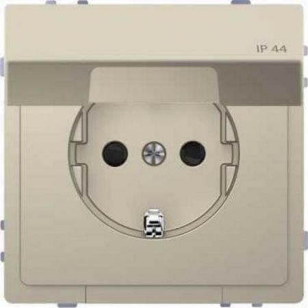 MTN2314-6033 (MTN2314-6033) Розетка з/к и крышкой IP44 Merten D-Life. сахара. Schneider Electric
