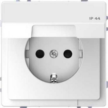 MTN2314-6035 (MTN2314-6035) Розетка з/к и крышкой IP44 Merten D-Life. белый лотос. Schneider Electric