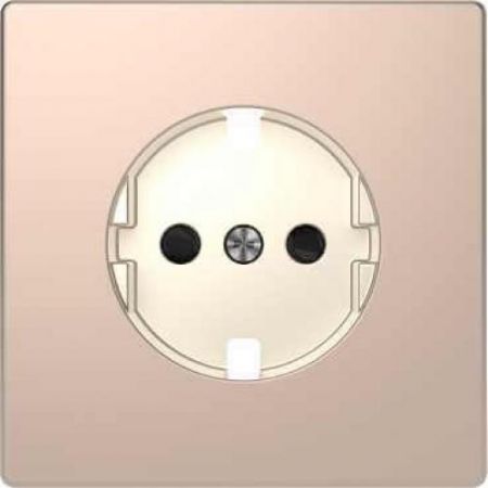 MTN2330-6051 (MTN2330-6051) Лицевая панель для розетки со шторками Merten D-Life. шампань. Schneider Electric