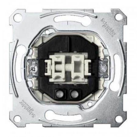 MTN3165-0000 (MTN3165-0000) 2-кнопочный механизм выключателя с замыкающим контактом и подсветкой Merten System M. 1 полюс. 10А. Schneider Electric