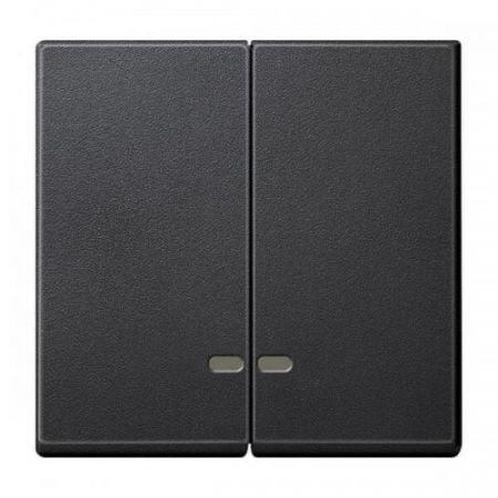 MTN3420-0414 (MTN3420-0414) Двойная клавиша с окошком для световой индикации Merten System M. антрацит. Schneider Electric