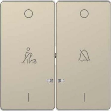 MTN3429-6033 (MTN3429-6033) Клавиша двойная LED с символами "звонок" и "горничная" Merten D-Life. сахара. Schneider Electric