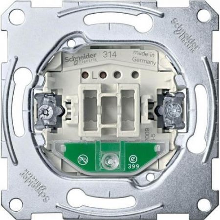 MTN3636-0000 (MTN3636-0000) Механизм 1-клавишного переключателя с подсветкой Merten System M. 1 полюс. 16А. Schneider Electric