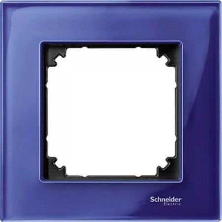 MTN4010-3278 (MTN4010-3278) Рамка 1-постовая Merten M-Elegance Стекло. цвет сапфир. Schneider Electric