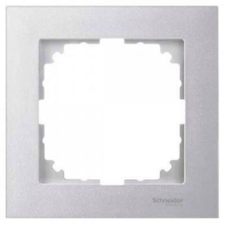 MTN4010-3660 (MTN4010-3660) Рамка 1-постовая Merten M-Pure. алюминий. Schneider Electric