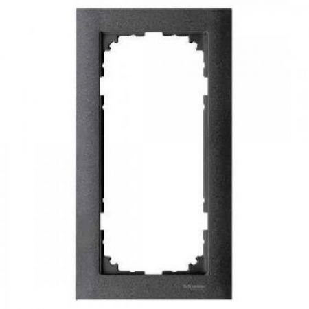 MTN4025-3614 (MTN4025-3614) Рамка 2-постовая без перегородки Merten M-Pure. антрацит. Schneider Electric