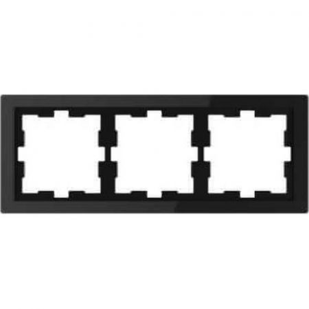 MTN4030-6503 (MTN4030-6503) Рамка 3-постовая Merten D-Life. черный оникс. Schneider Electric
