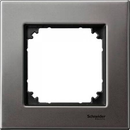 MTN403114 (MTN403114) Рамка 1-постовая Merten M-Elegance Металл. серый родий. Schneider Electric